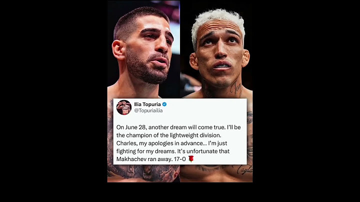 Ilia Topuria Vs Charles Oliveira || UFC 317
