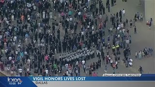 Vigil held for fallen officers in Dallas