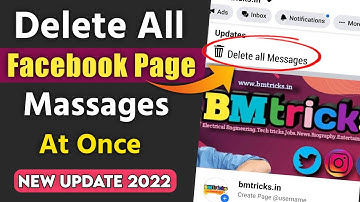 How to Delete All Facebook Page Messages at once 2022 | 100% Working | Delete all fb massages