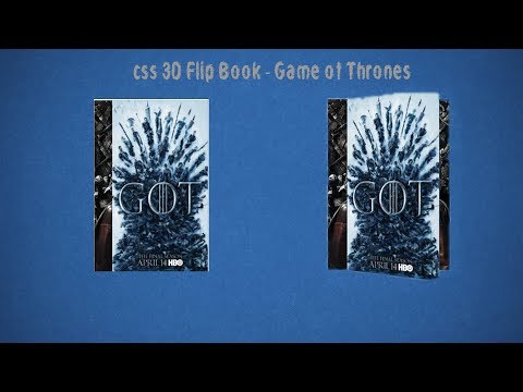CSS 3D Animated Flip Book for Game of Thrones