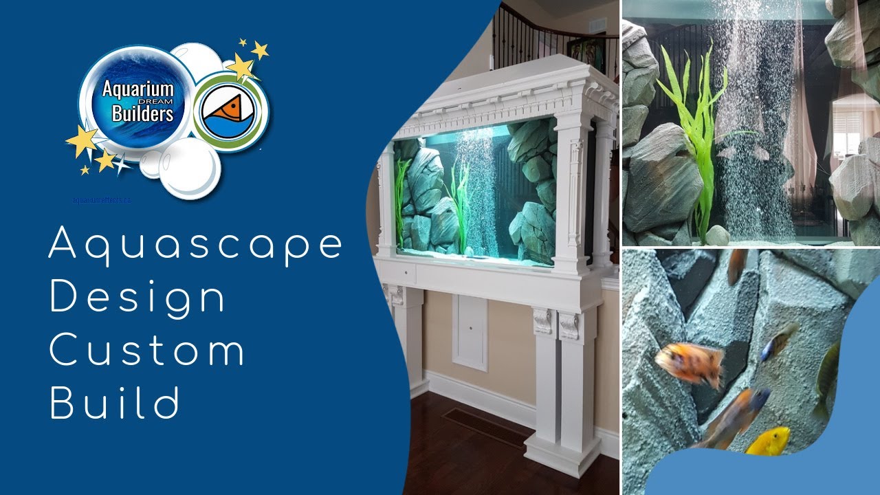 Custom Aquarium Installation With Styro Sculpted Aquascape Design Inspired By Rome