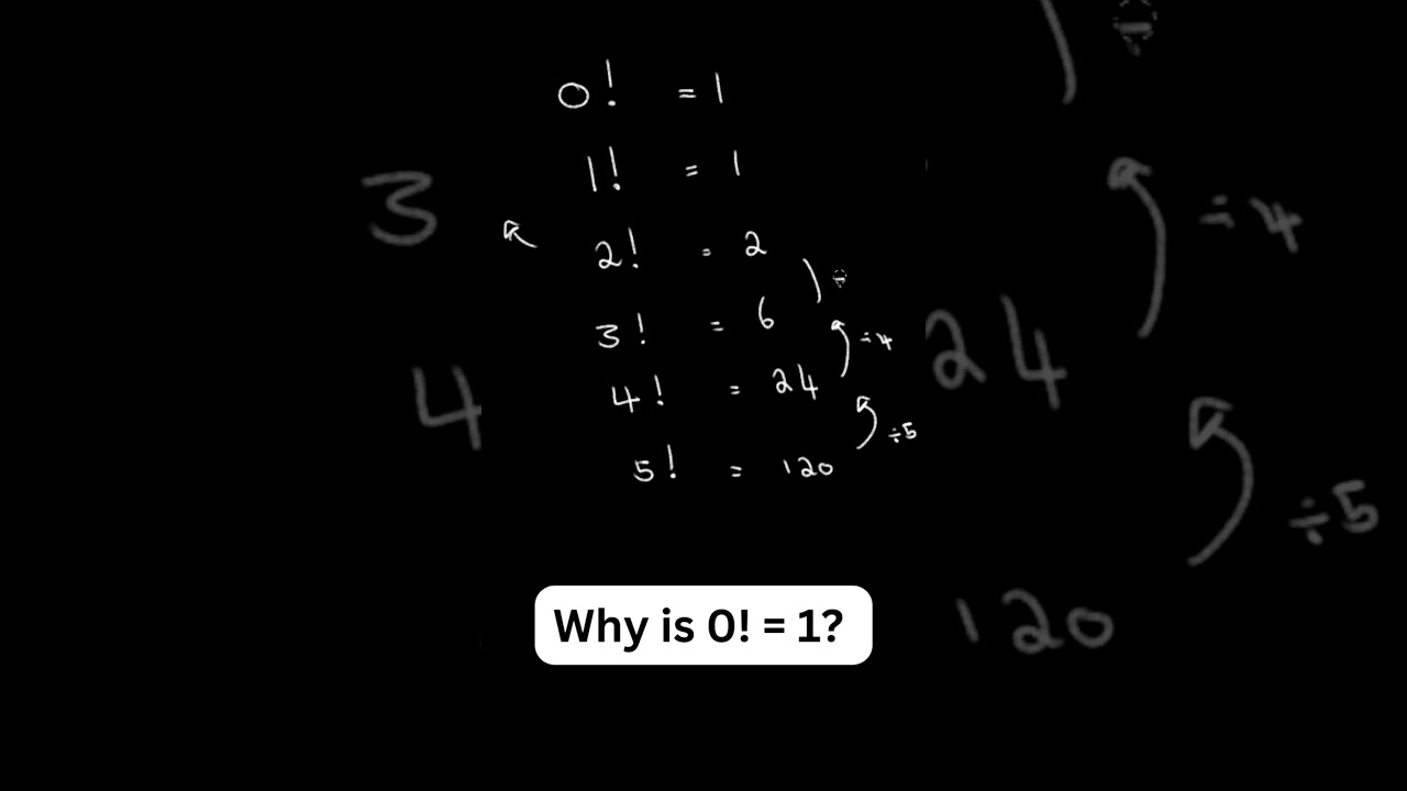 why is 0 factorial = 1? full video on my channel