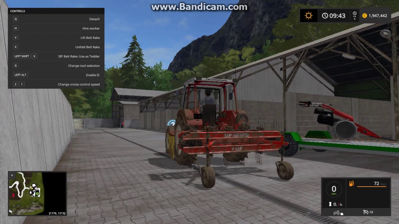 farming simulator 17 reverse drive control