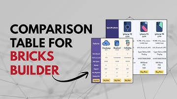 Create Comparison Table in Bricks Page Builder