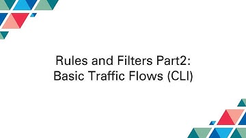 Cubro Packetmaster: Rules and Filters Part 2: Basic Traffic Flows CLI