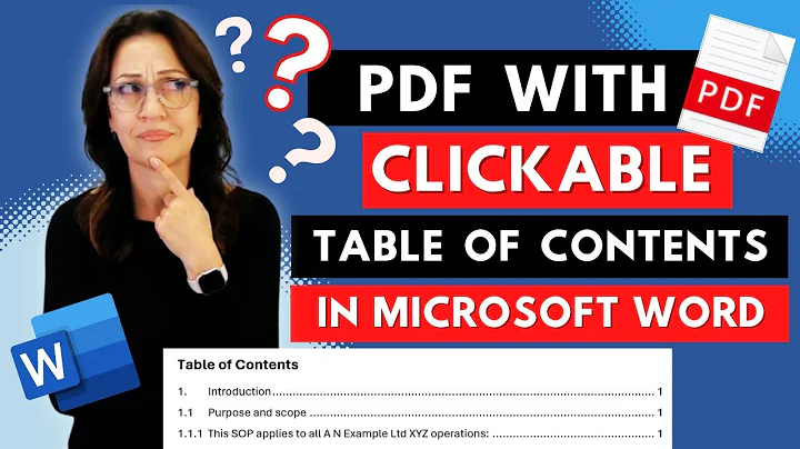 Create PDF With CLICKABLE TABLE OF CONTENTS Using Microsoft Word