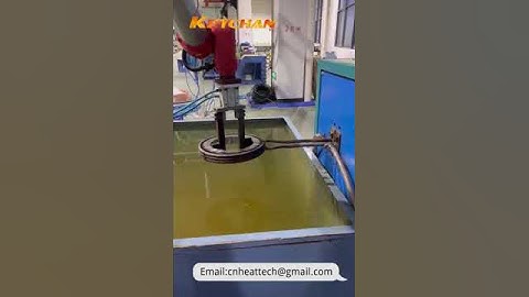 Shafts End Face Hardening with Induction