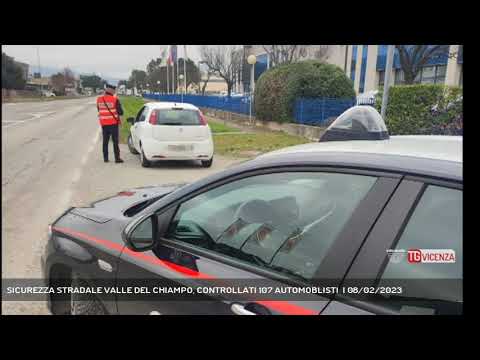 SICUREZZA STRADALE VALLE DEL CHIAMPO, CONTROLLATI 107 AUTOMOBLISTI  | 08/02/2023