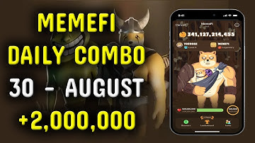 Memefi Daily Combo 30 August 2024 | today memefi 2,000,000 coin