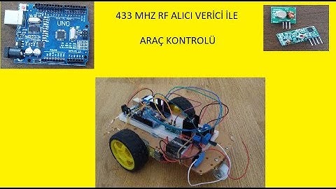433 MHz alıcı verici rf modül ile uzaktan kumandalı araba yapımı (car transmitter rf car made)