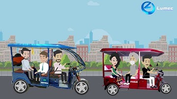 E-rickshaw battery | Top 2d animation explainer video maker | nikk animators