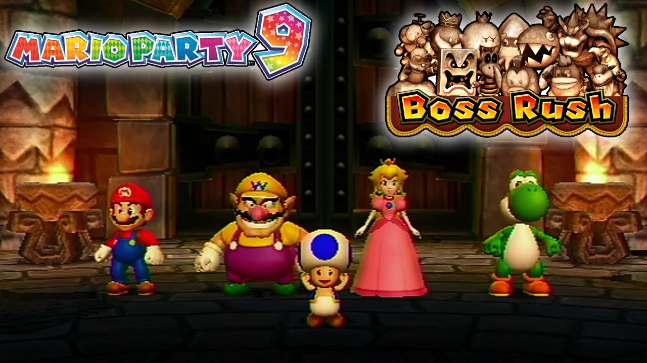 Mario Party 9 - Mario VS Wario VS Peach VS Yoshi - Boss Rush (Very Hard) | [LSF]Chaz