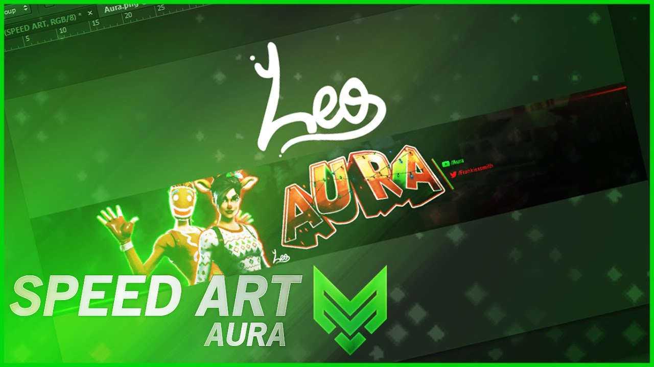 Fortnite Banner Speed Art Aura Leo Youtube