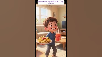 Em bé nấu bữa sáng cho mẹ và cái kết hạnh phúc #vitconhaihuoc #kenhtreem #hoathinhtreem  #short