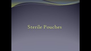 Sterile Pouches