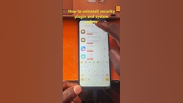 How to uninstall security plugin and system update #mdm #securityplugin