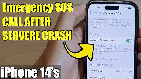 iPhone 14/14 Pro Max: How to Enable/Disable Emergency SOS CALL AFTER SEVERE CRASH