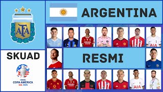 Inilah Daftar Resmi 29 Pemain Skuad Sementara Timnas Argentina untuk Copa America 2024