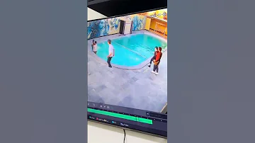 شوفو منصور شلون ينقذ ابنه من غرق استوريات زينب صباح 