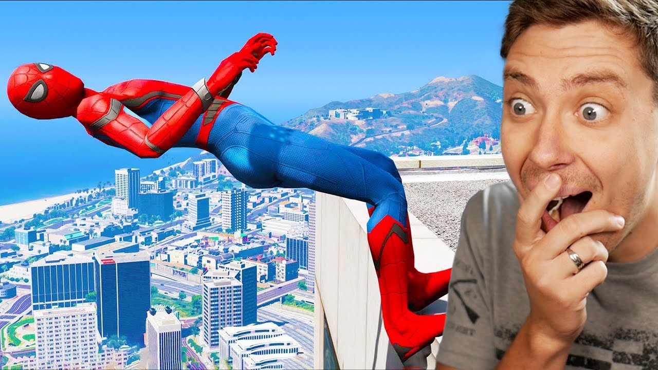 Reacting to EPIC GTA 5 Spiderm-Man Ragdolls