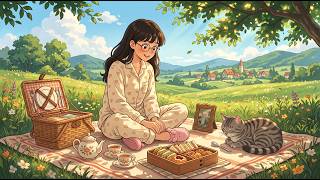A Ghibli-Style Day with My Cat: Cozy Picnics, Stargazing & Soft Sounds 🌾🐾 screenshot 3