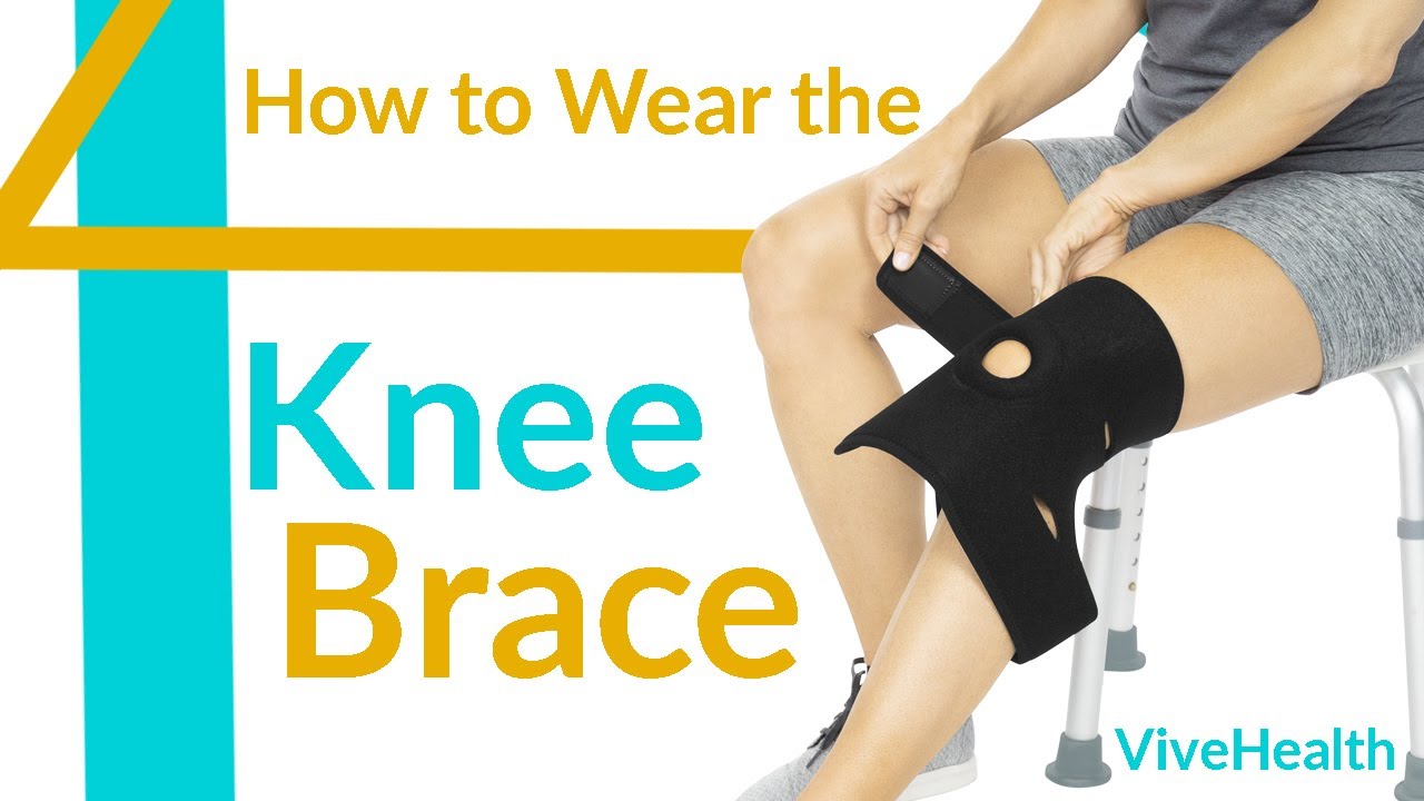How to Put on The Vive Knee Brace - SUP2009BLK 