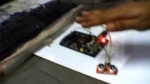 ultra sonic range finder to  arduino(dyp-me007)