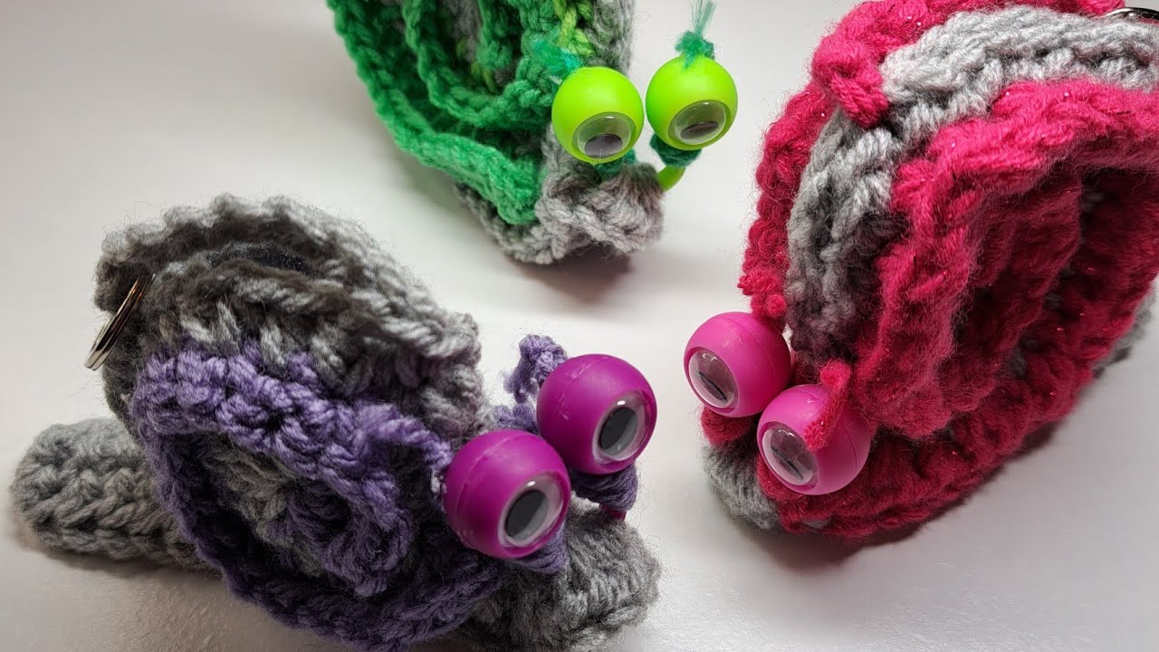 How to Crochet a Snail with Googly Eyes YouTube