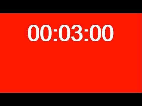 3 MINUTE TIMER / RED BACKGROUND