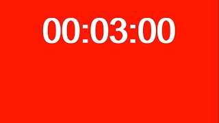 3 MINUTE TIMER / RED BACKGROUND