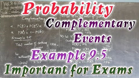 TN 9th Maths|Probability|Complementary Events|Example 9.5