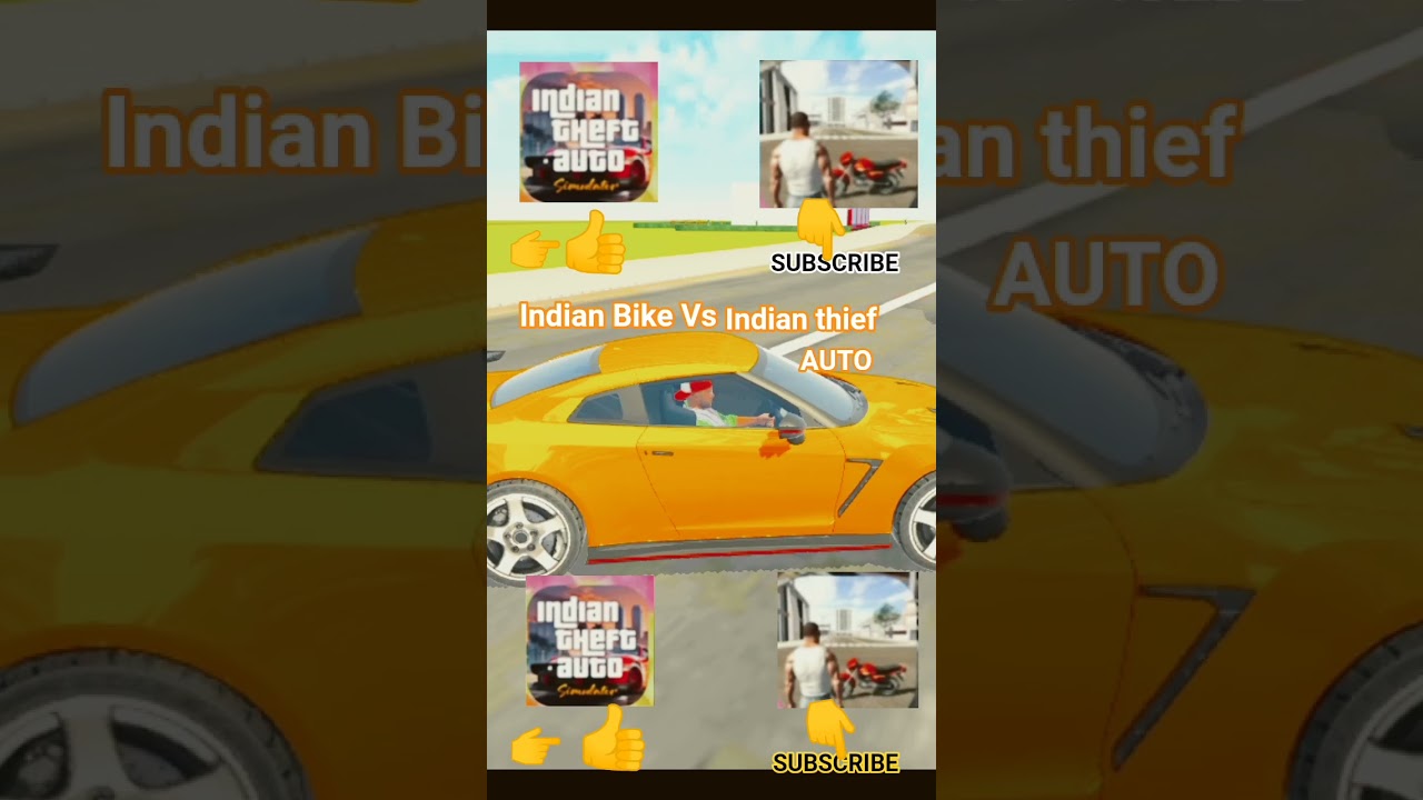 Indian bike driving 3D Vs Indian Thief Auto challenge Indian thief auto 👍 Indian bike  subscribe ✅ ✅