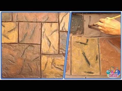 Video: Kā iekrāsot betonu, lai tas izskatītos kā akmens?