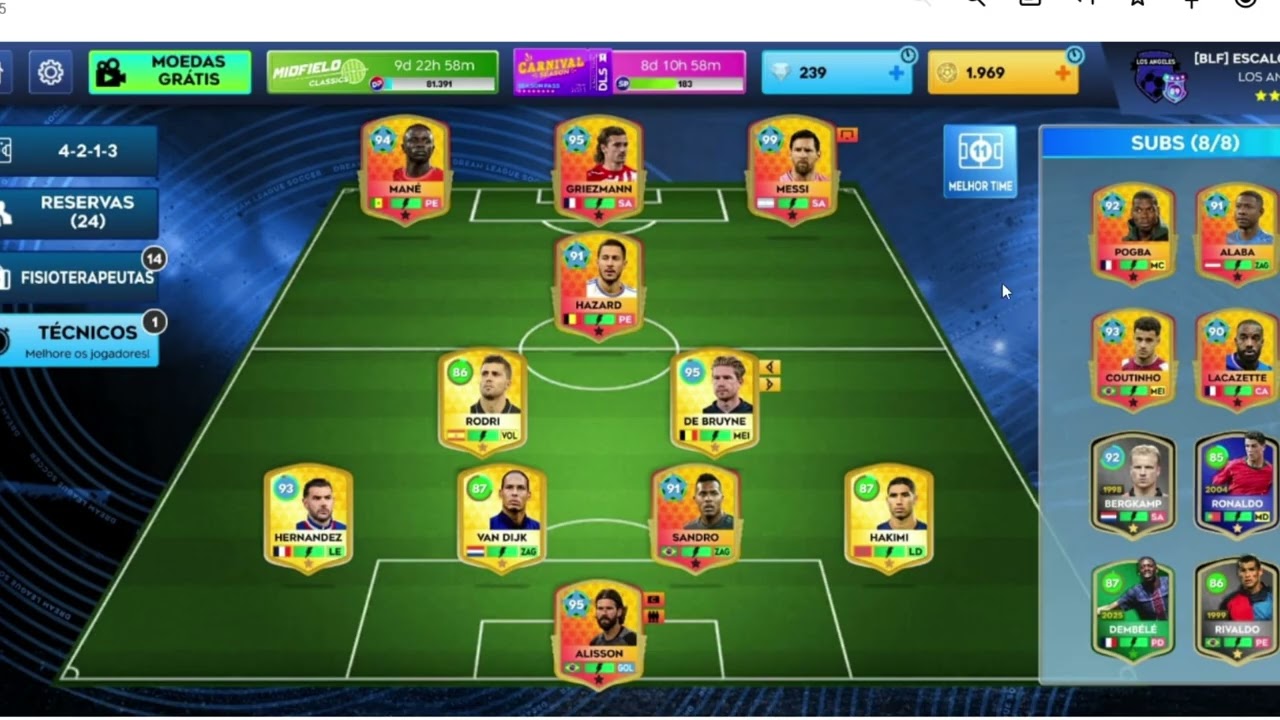 DLS 26 | Analisando o Time dos Inscritos #23 ( Ele tem o Lacazzete Lendário !! )