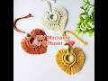 How to make a DIY Macrame Heart Car Diffuser | Quick Boho Car Charm Tutorial