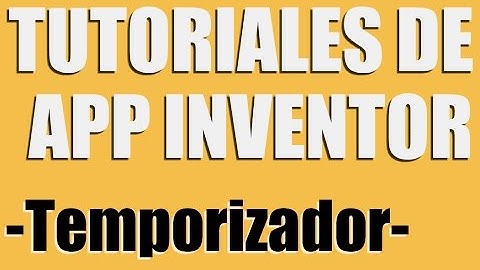 como crear un cronometro temporizador con app inventor