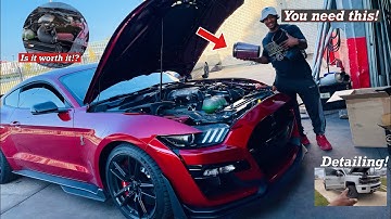 GT500 JLT Intake unboxing & install! THE BEST Sounding Whine, How much Hp XXX? + Detailing Tips