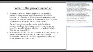 GCCS2015 Webinar #7 Privacy