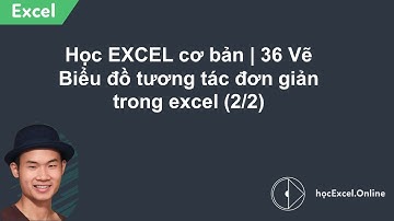 Học EXCEL cơ bản | 36 Vẽ Biểu đồ tương tác đơn giản trong excel (2/2)