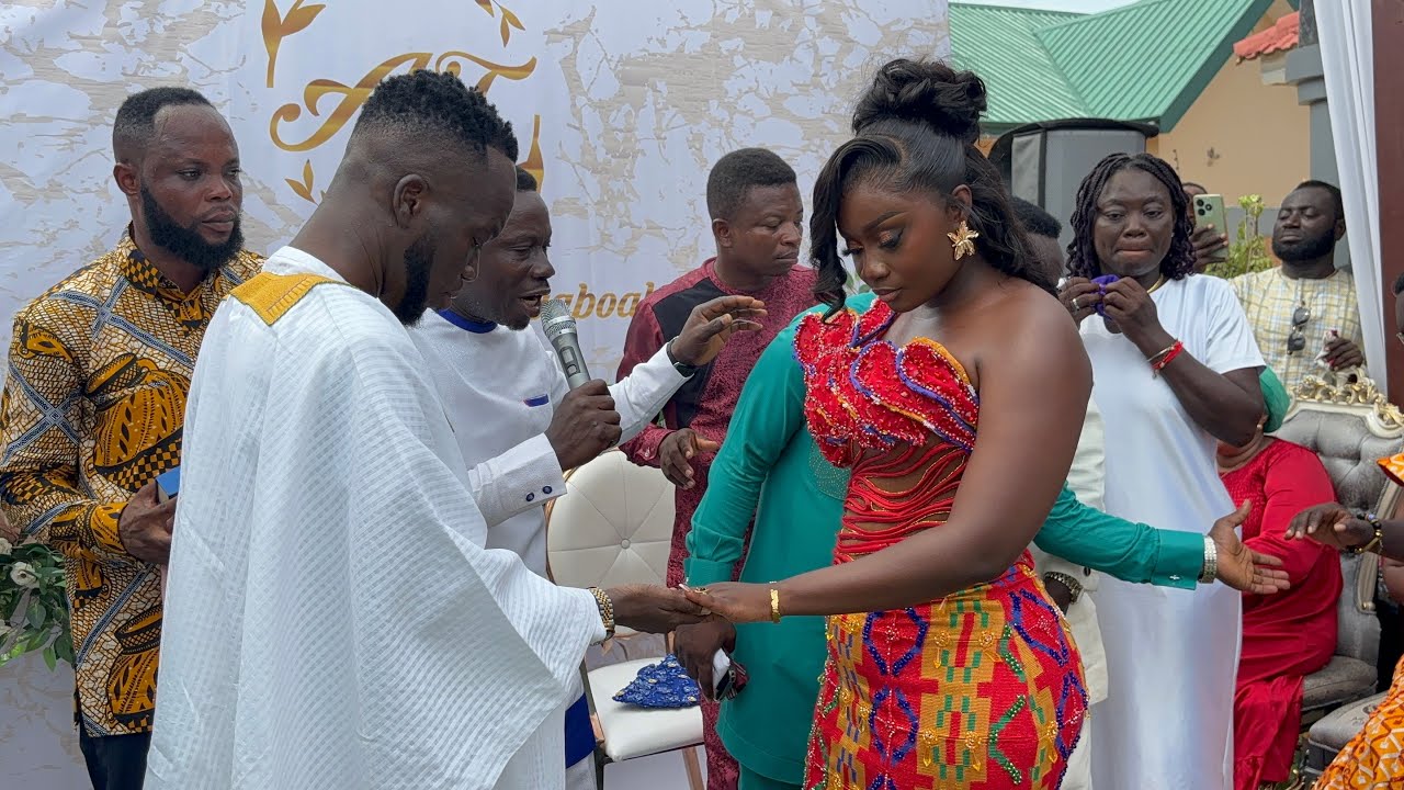 Musician Akwaboah beautiful Traditional wedding Mercy Asiedu Gifty Anty  daughter storms