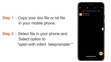 How to import text script in Infant Teleprompter