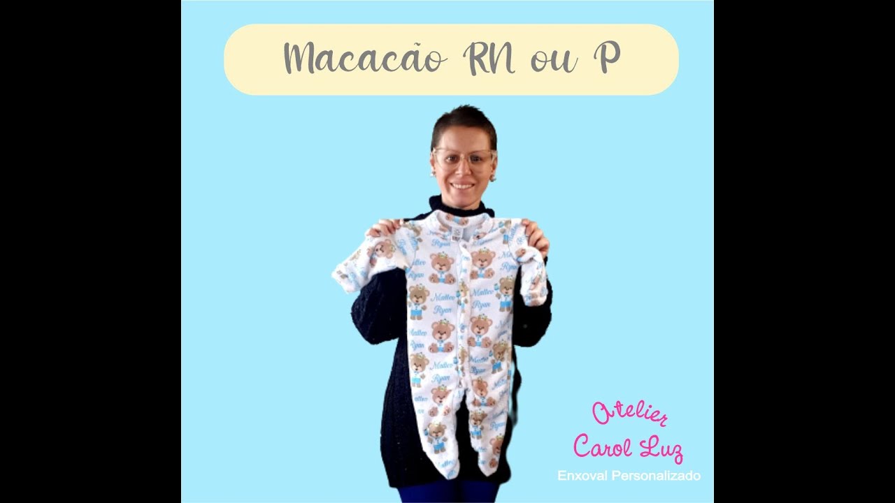 Como costurar e sublimar macacão de bebê