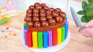 Rainbow KITKAT Cake🍓So Tasty Miniature KitKat CHOCOLATE Cake Recipe 🍫Best of Mini Cakes