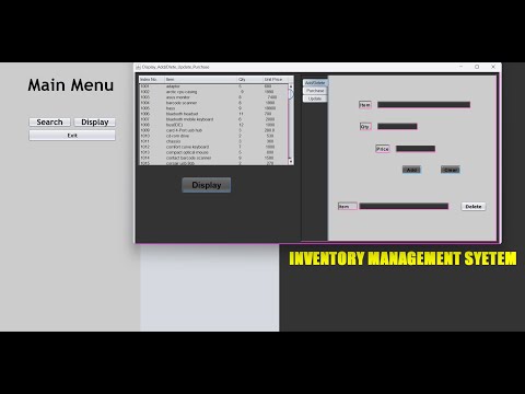 Inventory Management System Using Java And MySQL