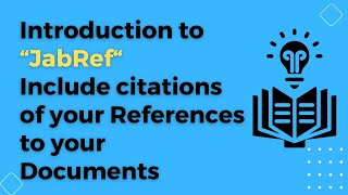 Introduction to Jabref | Adding References and how to Cite them | #software #demonstration