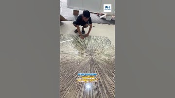 MẪU TRANH ĐỒNG TÂM PVC PHỦ BÓNG TRÁNG GƯƠNG | XƯỞNG TRANH PHAN HƯNG #tranhinuv #decornoithat #pvc