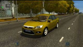 City Car Driving - Ford Focus 2 - Normal Driving [Steering Wheel] screenshot 4