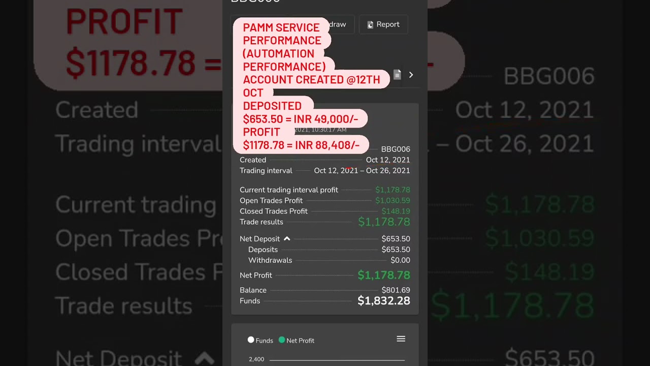 PAMM ACCOUNT PERFORMANCE