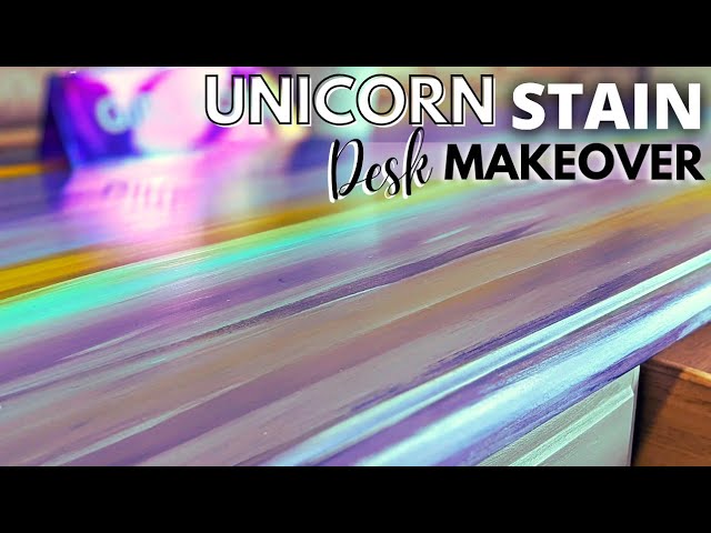 Garbage to Gorgeous® Episode 24: Desk Makeover with Unicorn Spit! and Video  Tutorial