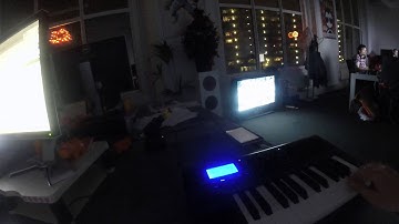 Midi keyboard Christmas lights
